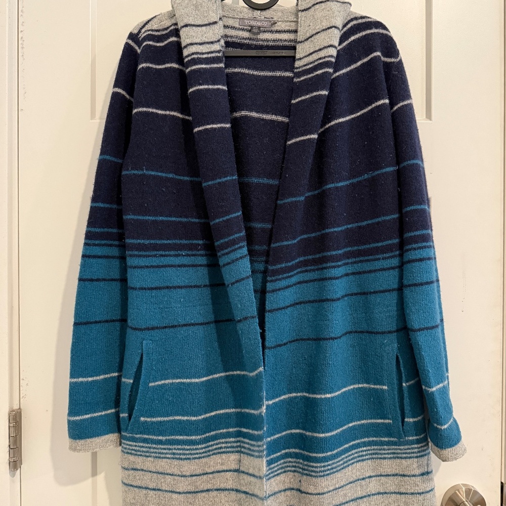 Horny Toad Long Hooded Sweater Women's XS